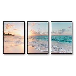 Framed for Living Room Bedroom Ocean Sea Beach...