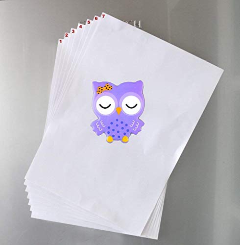 Owl Refrigerator Magnets 6PCS Epoxy Resin Decorative Fridge Magnets Set Cute Funny Decoration Locker Kitchen Office Whiteboards etc Suitable for Kids Toddlers and Adults (Cartoon Owl) - Thumbnail 5