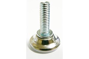 Oajen Leveling Glide, Pack of 16, 1-1/8" Base, 1/4" - 20 x 1" Thread, Leveler, Leveling Foot