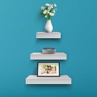 Sorbus Floating Shelves Square Hanging Wall Shelves Decoration Perfect Trophy Display Photo Frames Home Decor Set Of 3 White Wd Tilcr Wha Buy Online At Best Price In Uae Amazon Ae