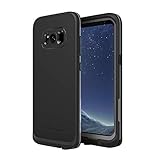 Lifeproof FRĒ Series Waterproof Case for Samsung Galaxy S8+ (ONLY) - Retail Packaging - Asphalt (Black/Dark Grey)