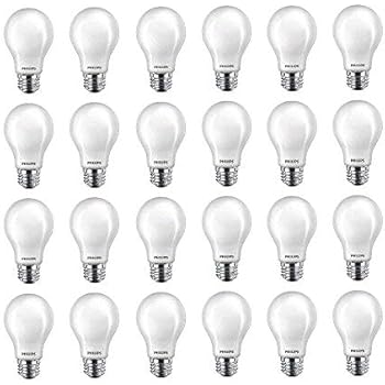 Philips LED 545921 Non-Dimmable A19 Light Bulb: 800-Lumen, 2700-Kelvin, 10 (60 Watt Equivalent), E26 Base, Soft White, 24-Pack, 24 Piece