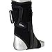 Zamst A1 Sports Ankle Brace with Adjustable Three Way Straps For Moderate (Grade II) Lateral Ankle Sprain-for Basketball, Volleyball, Football, Lacrose, Tennis, Pickleball-Black, Left, Medium
