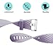 POY Replacement Bands Compatible for Fitbit Charge 2, Classic & Special Edition Sport Wristbands, Large Lavender, 1PC