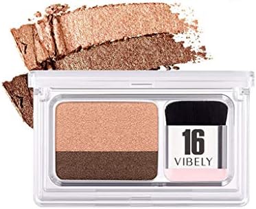 Jeeke Eyeshadow,Vibely Makeup Eye shadow Eyeshadow Palette Cosmetic Set Eye Shadow 2 Colors Professional Make Up Eyeshadow Cosmetics