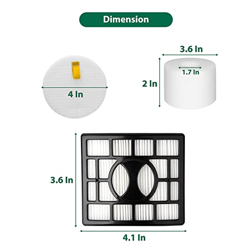 Hechuang Replacement Filters for Shark Rotator DuoClean Powered Lift