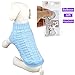 Bro'Bear Cable Knit Turtleneck Sweater for Small Dogs & Cats Knitwear (Blue, X-Large)
