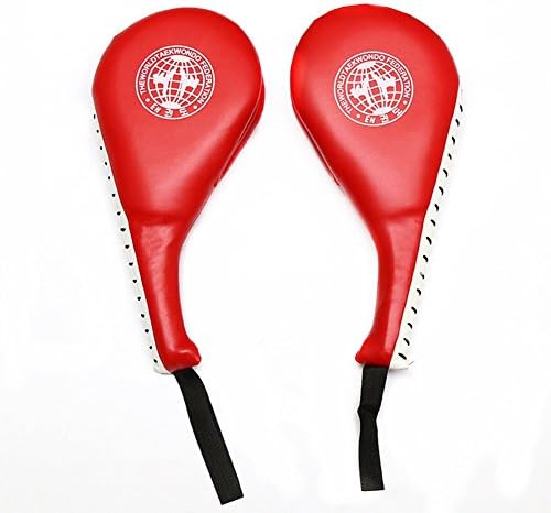Yafeco Pack of 2 Taekwondo Kicking Target Durable Kick Pad Target Tae Kwon Do Karate Kickboxing Training Practice Kick (red)