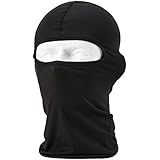 Lycra Fabrics Ski Face Mask Motorcycle Cycling Bike Bandana Hiking Skateboard Balaclava (black)