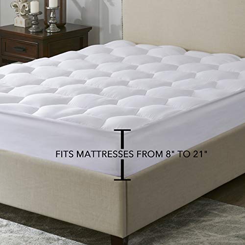 image for MoMA Mattress Pad - 60”x80” Queen Mattress Pad - 8-21” Deep Pock