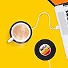 MUSTARD-Hot-Tracks-Cup-Warmers-I-USB-Powered-Cup-Warmer-I-Mug-Warmer-for-Desk-I-OnOff-Switch-I-Coffee-Cup-Warmer-for-Desk-USB-I-Cup-Heater-USB-I-Electric-I-Portable-Cup-Heater-I-Vinyl-Record-Black MUSTARD - Hot-Tracks Cup Warmers I USB Powered Cup Warmer I Mug Warmer for Desk I Coffee Cup Warmer for Desk USB I Cup…