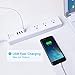 InnoTruth, Wifi Power Strip Surge Protector with 3 Individually Controlled Smart AC Plug & 4 USB Fast Charging Ports, Timer, Compatible with Alexa Echo Google Home Voice Control