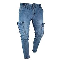 SPE969 Hole Jeans Pants Men