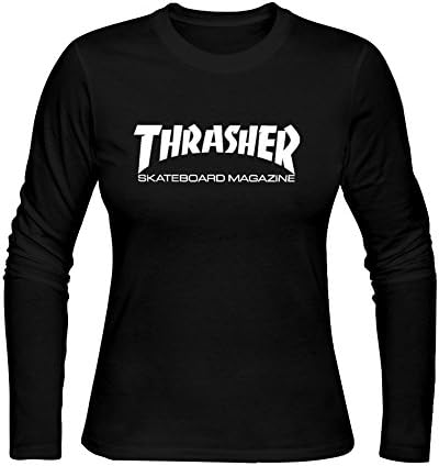 Thrasher Women's Long Sleeve Sweatshirt S Black