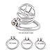 TERNENCE Stainless Steel Small Male Chastity Device Ergonomic Design Stealth Lock for Adults Solitary Extreme Confinement Cage S050 (1.97 inch / 50mm)