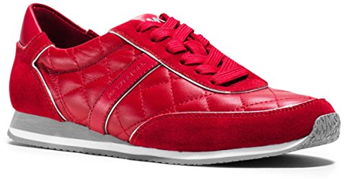 Michael Kors Womens Shoe Charlie Quilted Sneaker Color Red Size