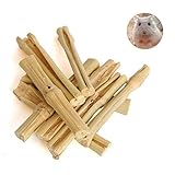 Dvirroi Sweet Bamboo Chew Sticks, Organic Sweet Bamboo Sticks, Pet Chew Toy Pet Molar Stick Natural Snacks for Squirrel Rabbits Guinea Pigs Chinchilla Hamster (200g)
