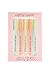 WORLD TRAVELER Eccolo Dayna Lee Collection Anything is Possible - Fine Tip Black Ink Ballpoint Pens (Set of 5), Inspiring Quotes, Gift Boxed