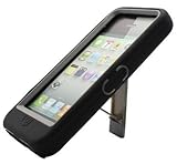 Aimo Wireless IPH5PCMX023S Guerilla Armor Hybrid Case with Kickstand for iPhone 5 - Retail Packaging - Black/Gray