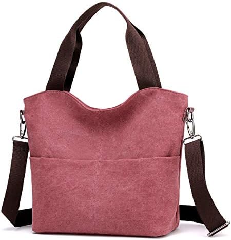 DOURRHobo Handbags, Canvas Crossbody Bags for women Fashion Crossover Purse Cotton Shoulder Bag