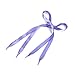 TopTie Satin Shoelaces, Wide Ribbon Shoelaces, Various Colors, Price / Pair BLACK-44