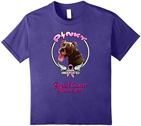 Kids Pinky - Remain Undefeated Breast Cancer Awareness ~ T-Shirt 8 Purple
