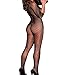 Xinkaishi Women's Fishnet Bodystocking Sleepwear Tights Lingerie Bodysuit (Black