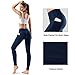 Women’s High Waist Yoga Pants with Side & Inner Pockets Tummy Control Workout Running Sports Leggings (XL, Purplish Blue)thumb 2