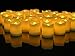 LED Lighted Flickering Votive Candles White Flameless - Banberry Designs - Box of 48