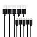 Lumsing Micro USB Cable 5 Pack Micro USB 6ft Premium Android Cable USB 2.0 A 2M Male to Micro B Sync and Charging Cables for Android Smartphones