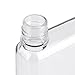 Yosoo 750ml Leak Proof Flat Slim Water Bottles Plastic Transparent Portable Sports Bottle for Outdoor Activities(White)