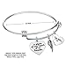Elegant Chef A Piece of My Heart is in Heaven Mom Memories Expandable Bangle Bracelet Sympathy Gift