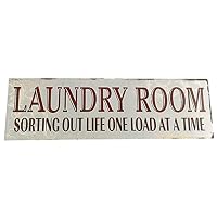 Omkuwl Washhouse Laundry Room Letters Wood Board Wall Hanging Notice Plank Panel Warning Sign Plaque Decor