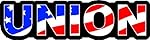 3 - Union US Flag Hard Hat / Helmet Stickers 1" x 2" H156