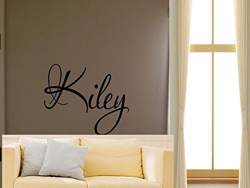 Kiley Boys Girls Room Nursery Baby Kids Name Vinyl Wall Quote Sticker