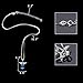 EleQueen 925 Sterling Silver Square Zodiac 12 Constellation Sign Pendant Necklace Blue Made with Swarovski Crystals