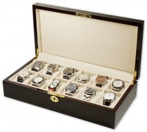 Caja Guarda 12 Relojes. Madera Lacada. MKT Modelo WCH12MK: Amazon.es: Hogar