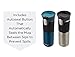 Contigo AUTOSEAL Vacuum Insulated, Stainless Steel Travel Mug, 2 Pack - Keeps Drinks Hot and Cold, Autoseal Button Prevents Spills - No-Slip Comfort Grip - Biscay Bay/ Stainless Steel - 16 Ounces