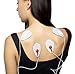 Santamedical 10 Snap-On Re-Usable White Carbon Electrode Pads with Premium Gel (Hand Shape ) - Satisfaction Guaranteed
