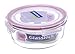 Glasslock RP524 Round Oven Safe Food Glass Containers, 720-ML (24½-Ounce or 3-Cups)