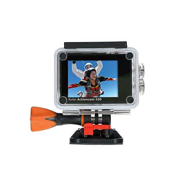 Rollei Actioncam 530 WiFi Action Cam (mit 4k Video Auflösung, Weitwinkelobjektiv, Bildstabilisierung, bis 40 m… – Bild 4