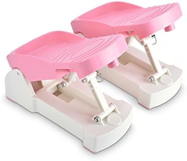 Tianmum Fitness Multi-function Step Machine Folding Desk Exercise Stepper for the Home and Office (Pink)