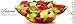 Circleware Pastoral Decorative Glass Fruit and Salad Bowl Dish Plate, 10.5