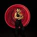 GlowCity Light-Up LED Hoola Hoop – 36 inch Glow-in-The-Dark Fitness and Dance Hoop for Adults and Kids (Fiery Red)