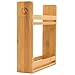Morvat Bamboo Wooden Spice Jar Rack, 2-Tiered Seasoning Holder Organizer Set with 2 Shelves, Spice Storage Shelf for Kitchen Pantry & Cabinet, Counter or Wall Mount Option with Included Hardware