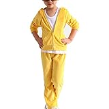 Banner Bonnie Girls' Velour Long Zip Hoodie Tracksuit Sweatshirt Sweatpant Sets