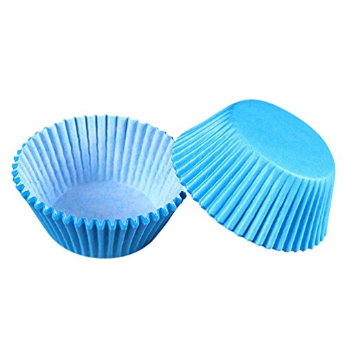 Cupcake Liner, 100 Pack, Blue, Cake Decorating Supplies, Cupcake Wrappers Cupcake Liners cut Cupcake Papers Muffin cups for Wedding Birthday Party Decoration Home Decor Clearance - Thumbnail 2