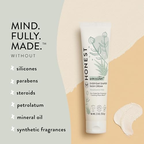 The Honest Company Organic Diaper Rash Cream + All Purpose Balm Bundle