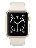 Apple Watch Sport 38mm Gold Aluminum with Antique White Sport Band (Certified Refurbished)