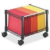 Safco Products 5220BL Mini Wire File Cart, Letter or Legal Size, Black